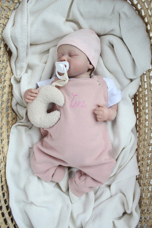 Individuell bestickbare Latzhose| Waffelstrick Myawi-Kids