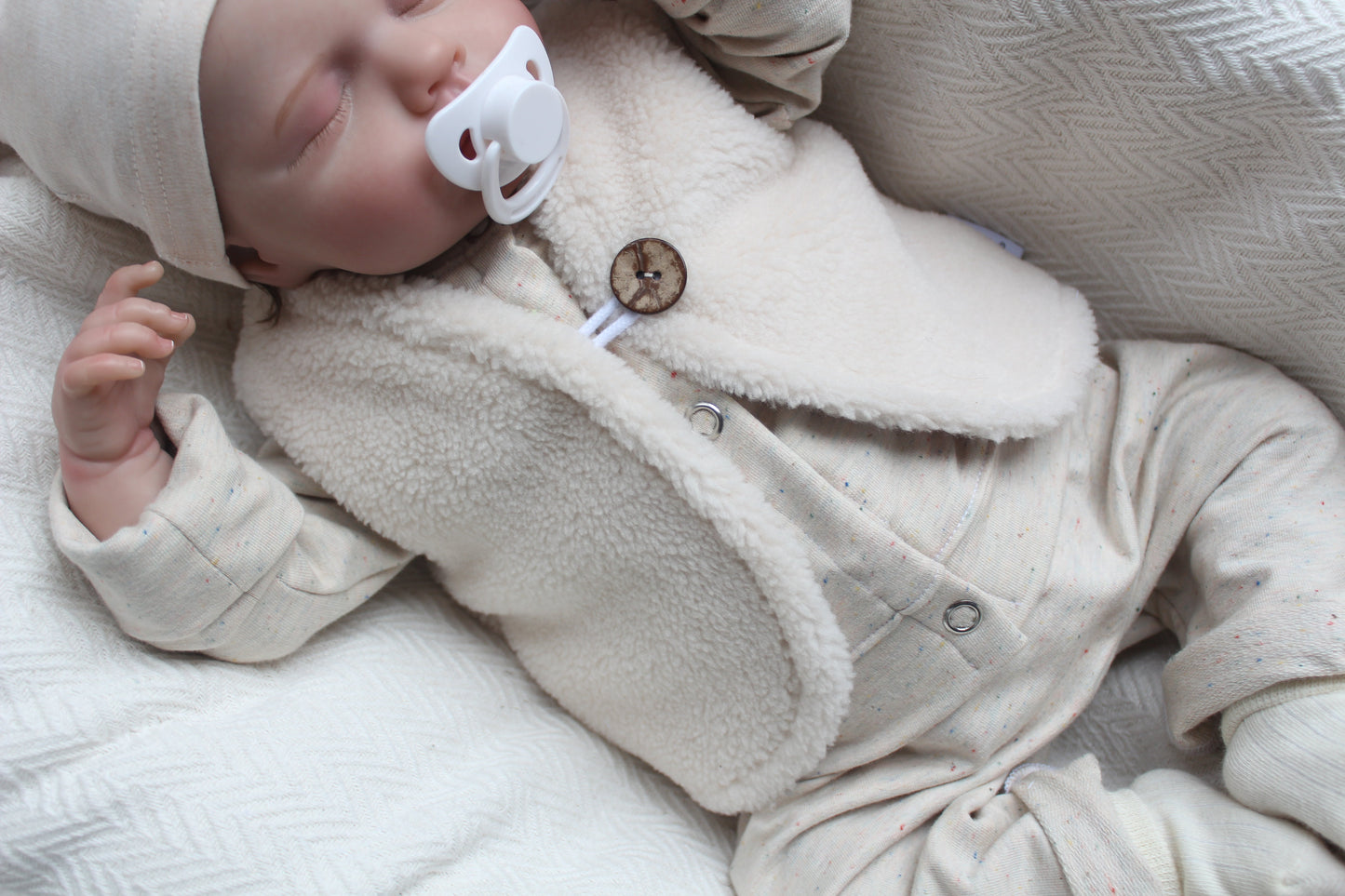 Teddy Weste/ Hellbeige Myawi-Kids