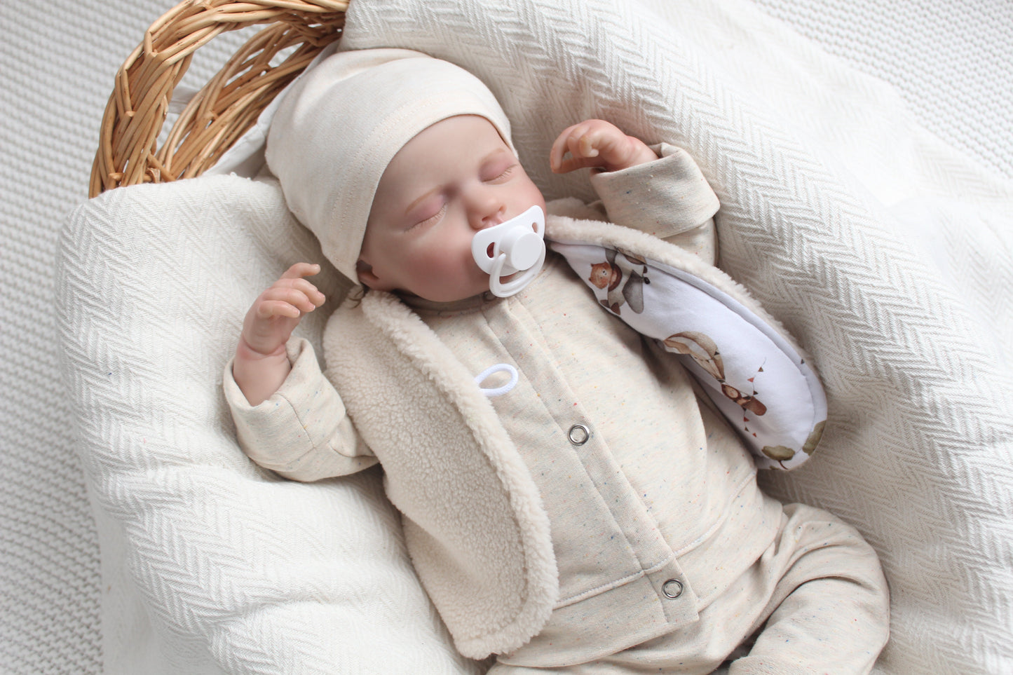 Teddy Weste/ Hellbeige Myawi-Kids