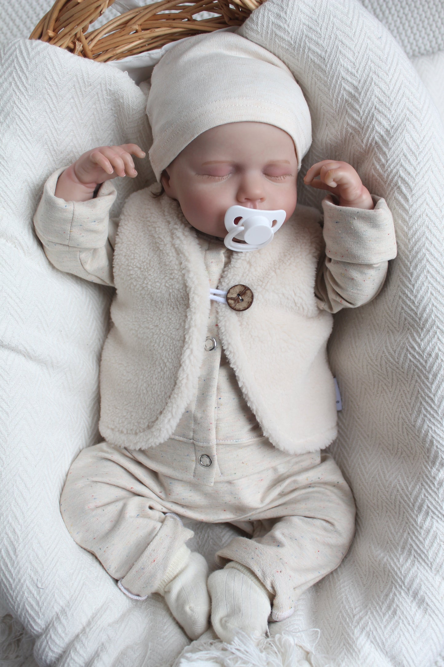 Teddy Weste/ Hellbeige Myawi-Kids