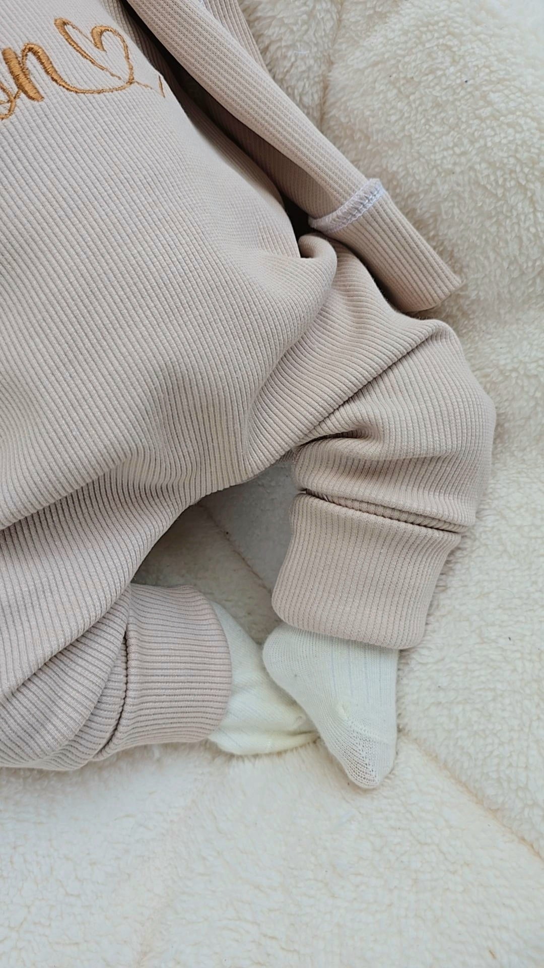 individuell bestickbares Baby-Set | Ripp-Jersey
