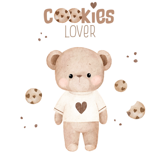 Bügelbild Bär Cookies Myawi-Kids