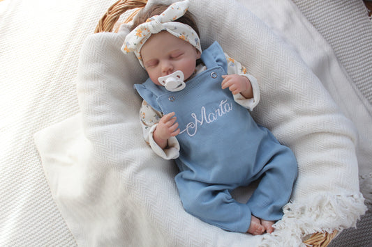 Individuell bestickbares Baby-Set| Ripp-Jersey Myawi-Kids