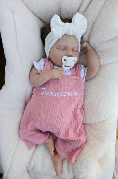 Baby und Kinder Latzhose aus Musselin. Individuell Personalisierbar, in vielen verschiedenen Farben erhältlich. 