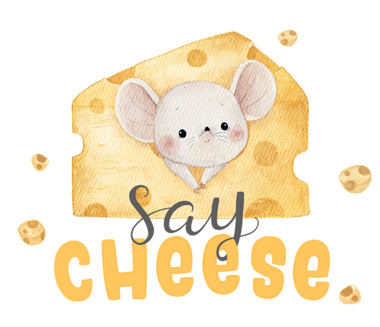 Bügelbild Maus Käse Myawi-Kids