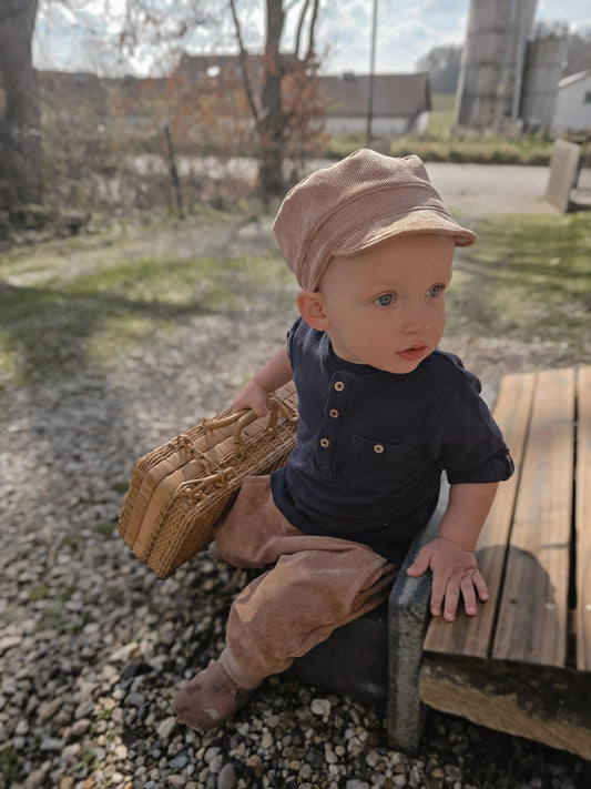 Sommermütze aus Cord für Kinder