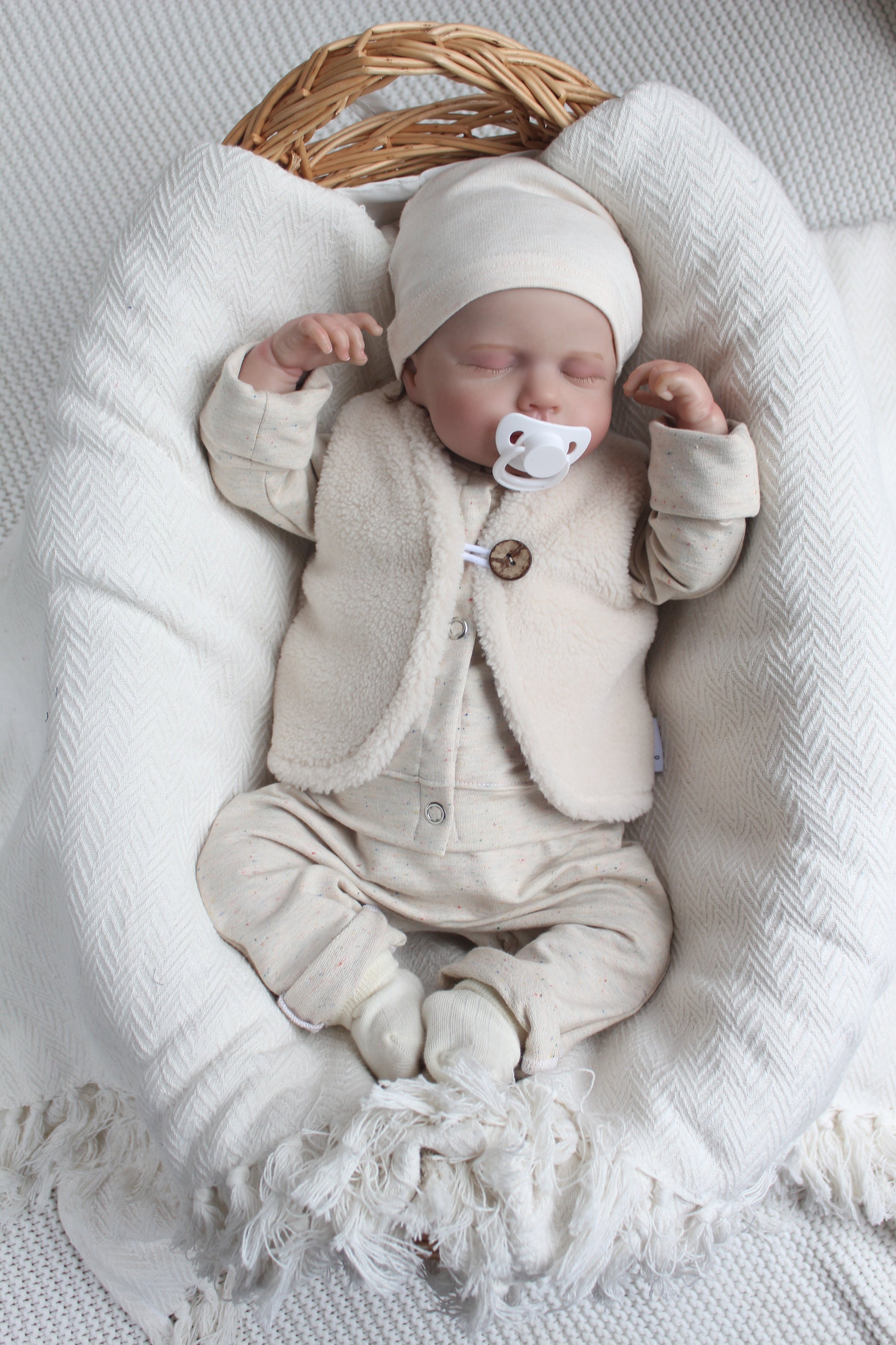Teddy Weste/ Hellbeige Myawi-Kids